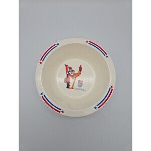 Vintage 1991 Kelloggs USA Olympics Sponsor Tony The Tiger Plastic Cereal Bowl